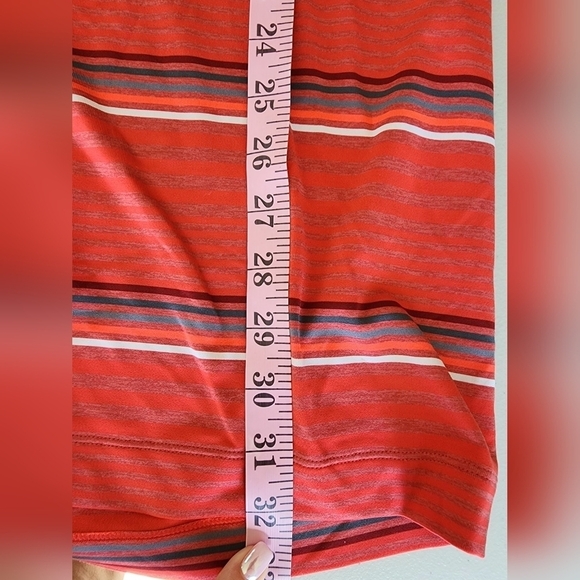 Nike Golf Tour Performance Men's Red Striped Polo Sz L. - Picture 4 of 7